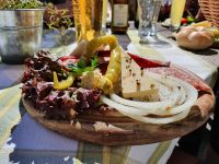 Bretteljause auf der Fischbachalm