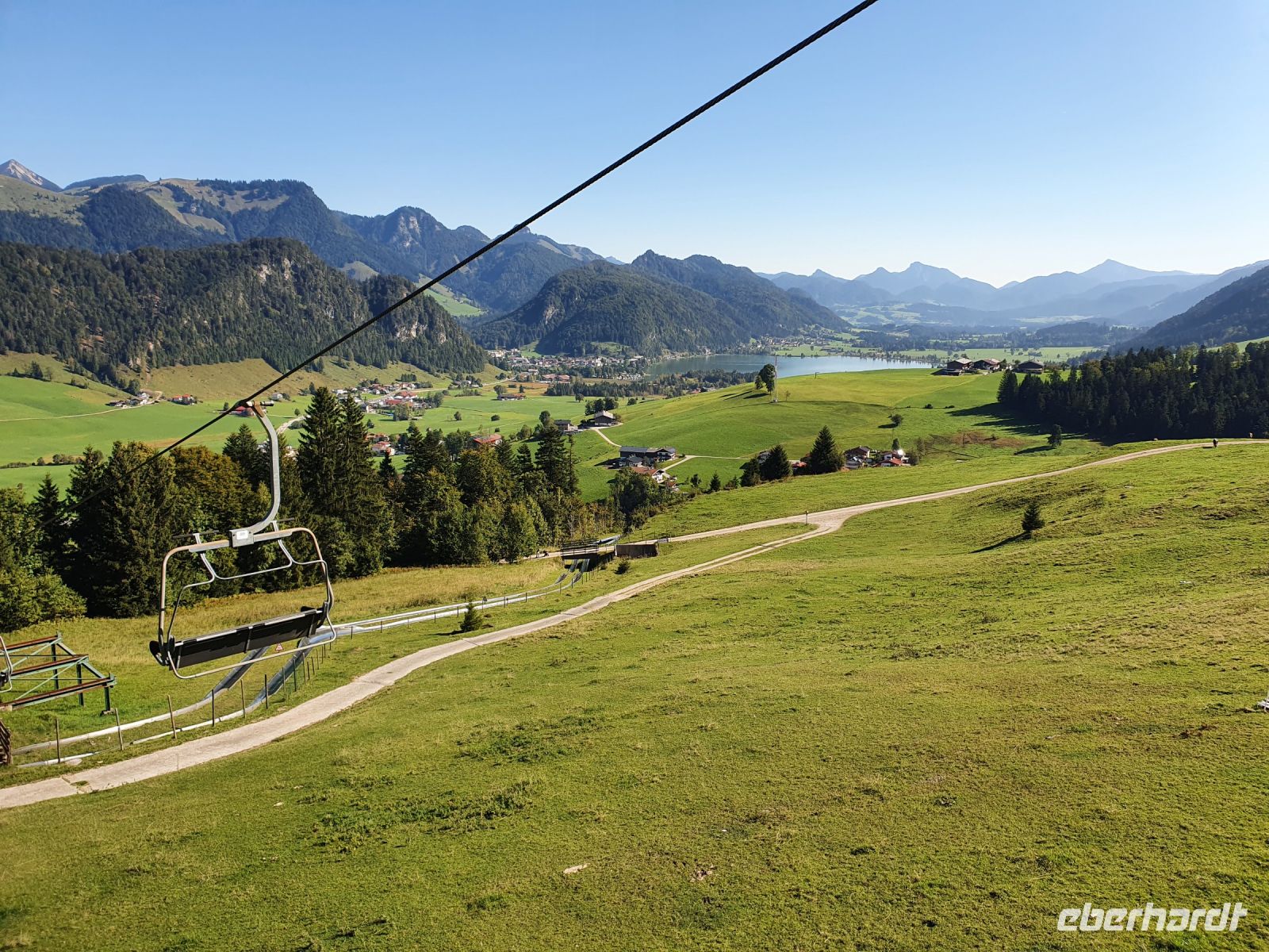 Lift - Zahmer Kaiser - Blick auf den Walchsee