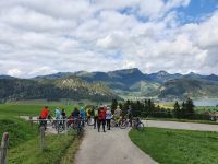 Blick auf den Walchsee mit stärkender Pause