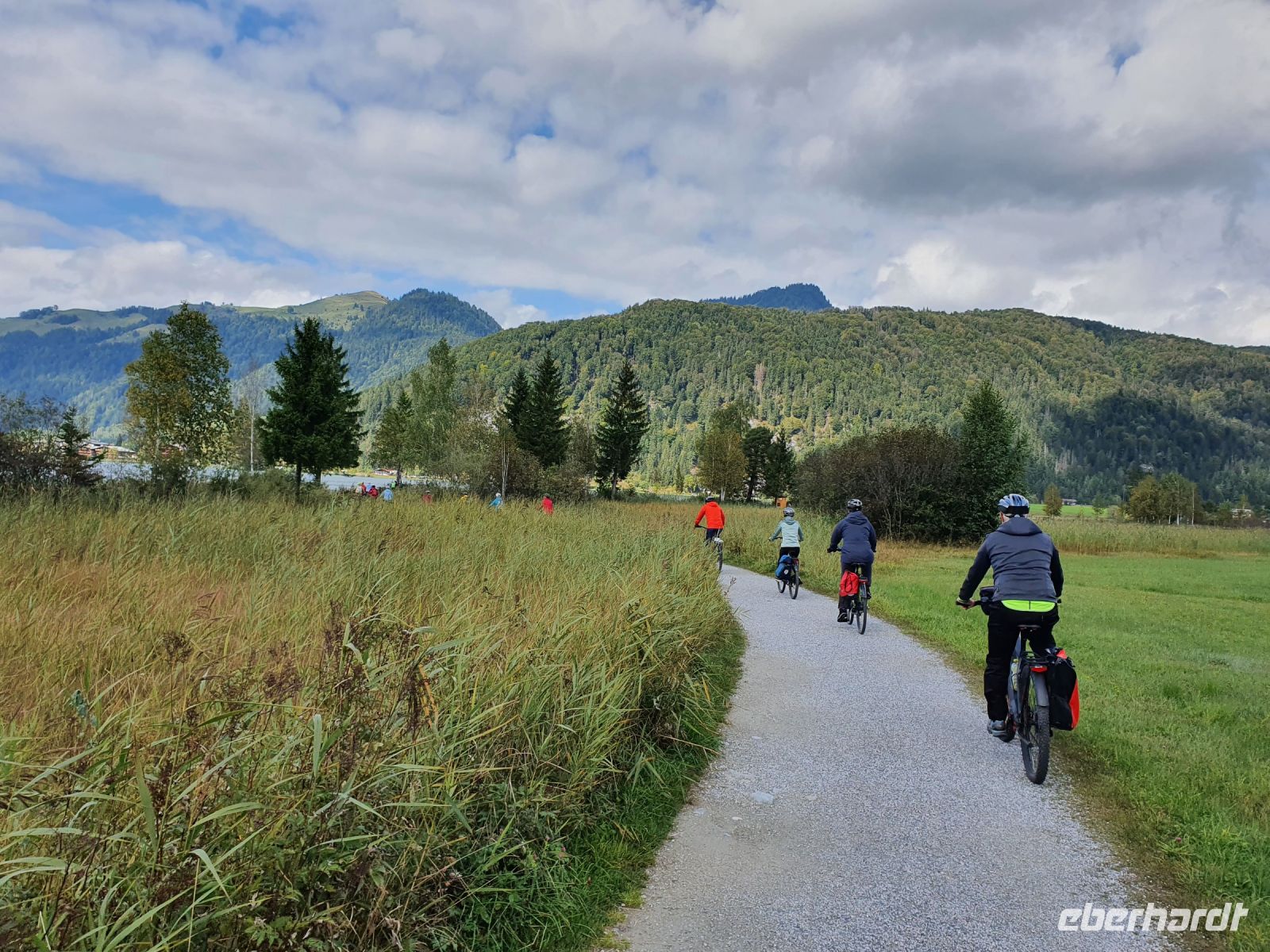 randeln entlang des Walchsees