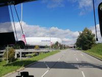 Zwischenstopp in München vom Fußballspiel: Allianz Arena