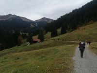 Der Wanderweg im Bärgunttal, Abstieg