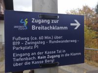 Beginn der Wanderung zur Breitachklamm