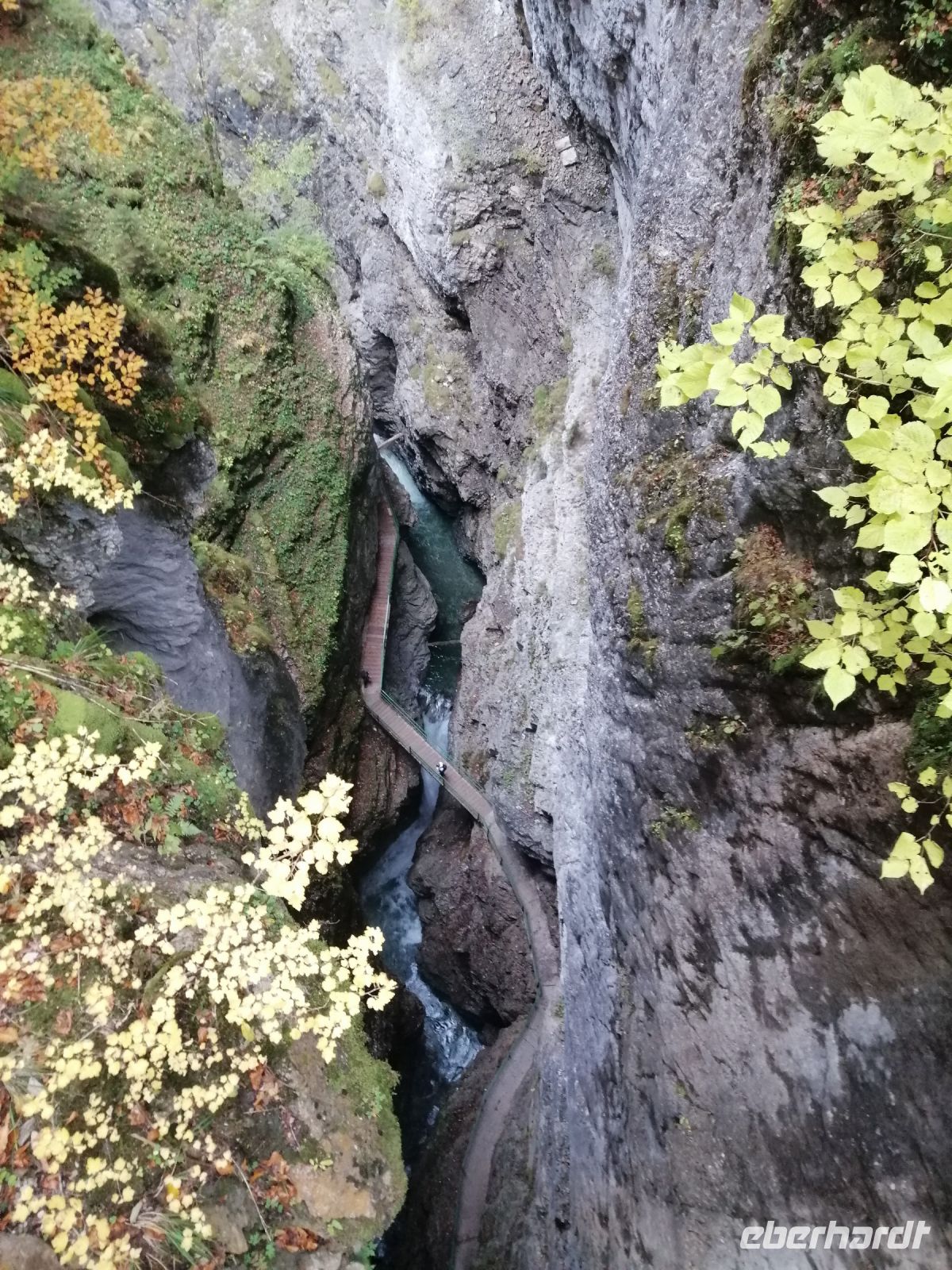 Der Blick in die Breitachklamm von oben