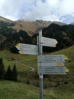 Der Wegweiser im Gemsteltal