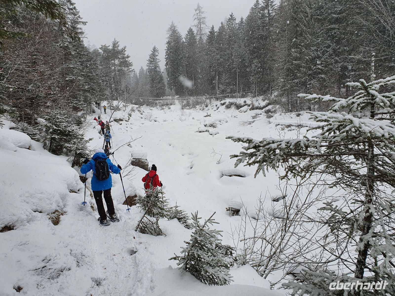 im Oberauflussbett unterwegs