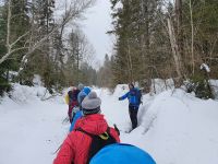 Schneeschuhwanderung im Falzthurnbachbett