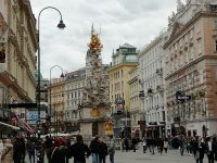 Blick zur Pestsäule