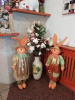 Im Hotel erwarten uns die Osterhasen