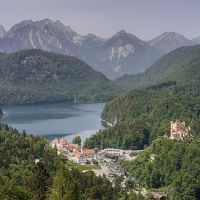 Blick Schloss Neuschwanstein