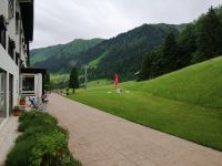 der Blick vom Hotel Richtung Kanzelwand