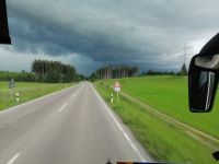 das Unwetter war schon angekündigt...