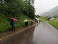 das Regenwetter hält uns vom Wandern nicht auf!