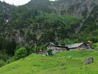Ankunft in der Hinteren Gemstelhütte, 1.320 m