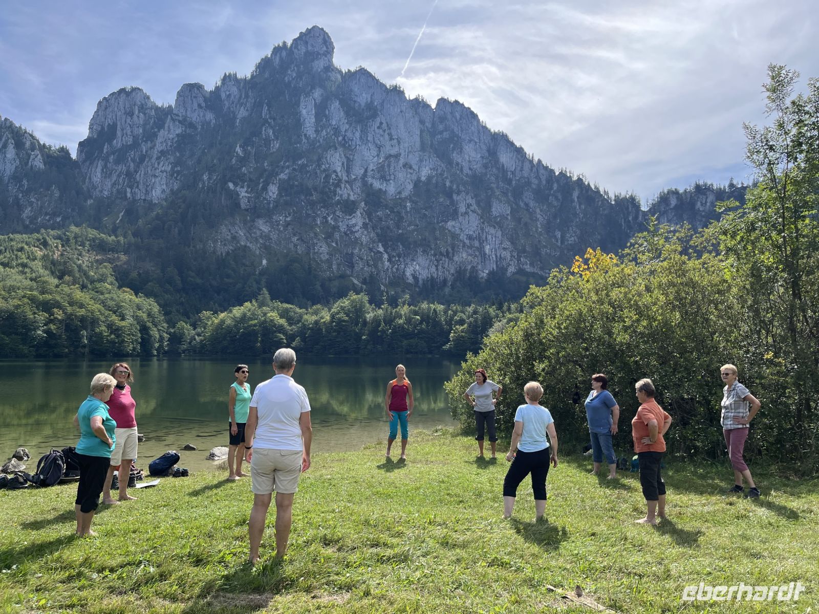 Yoga am Laudachsee mit Kerstin