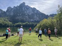 Yoga am Laudachsee mit Kerstin