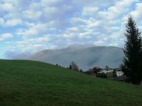 Sonnenaufgang am Hotel in Riezlern