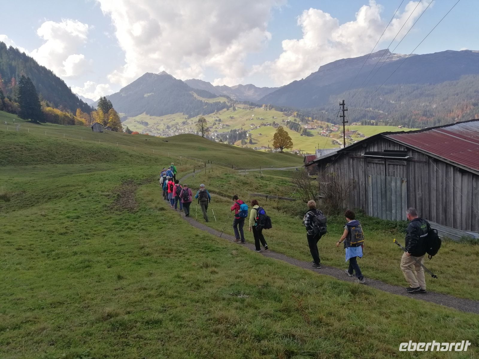 Riezler Höhenweg mit Blick zum Hohen Ifen