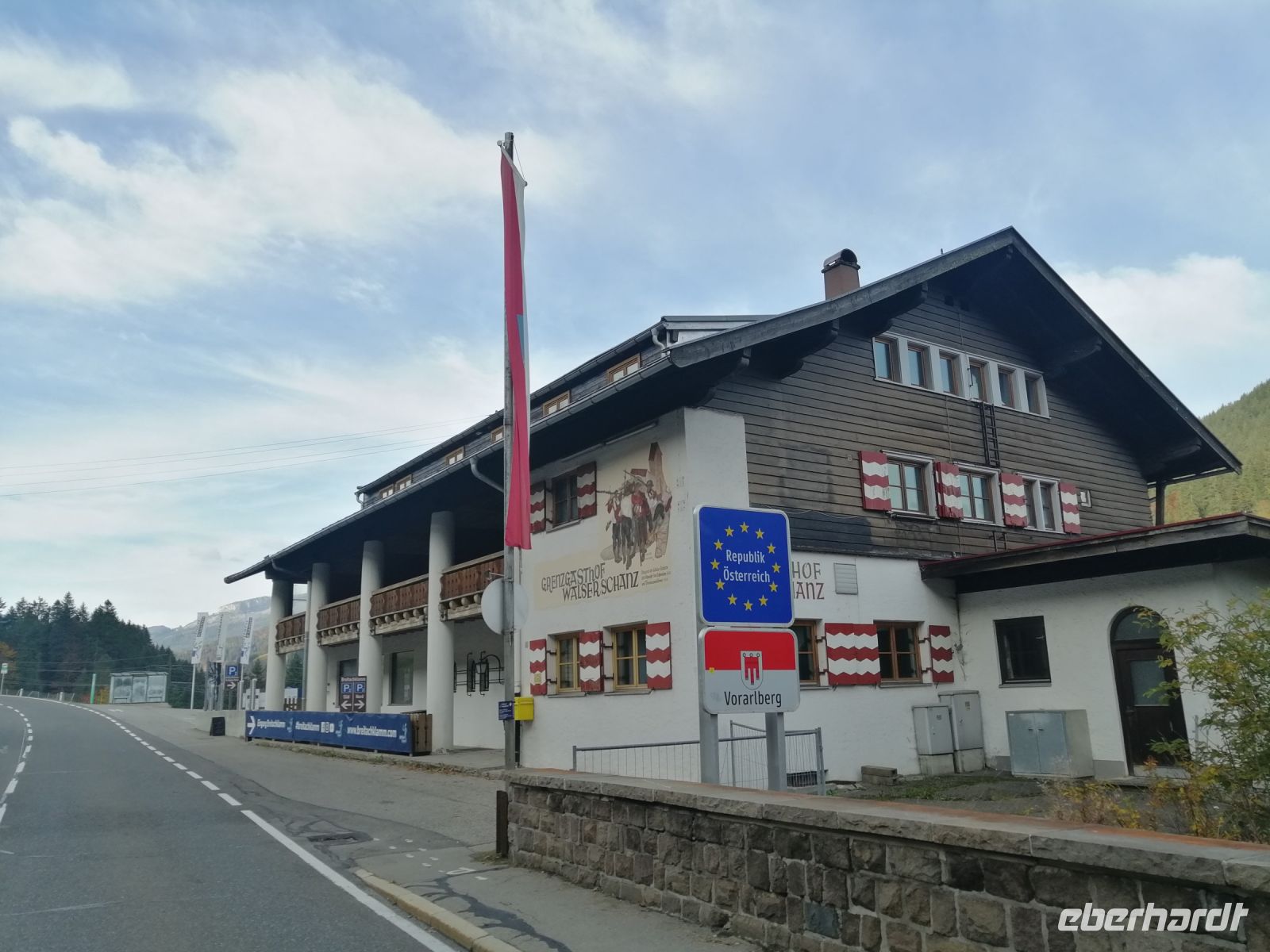 Beginn der Wanderung zur Breitachklamm am Grenzgasthof 
