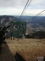 Mit der Seilbahn geht es wieder hinunter 