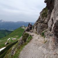 vom Gipfel der Kanzelwand zurück zur Bergstation