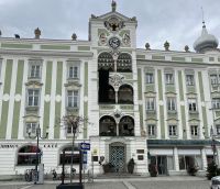 Rathaus in Gmunden mit dem Glockenspiel aus Meißner Porzellan