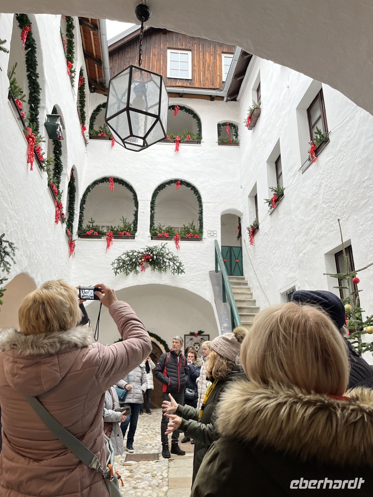 In dem tollen Innenhof von Haus Haas