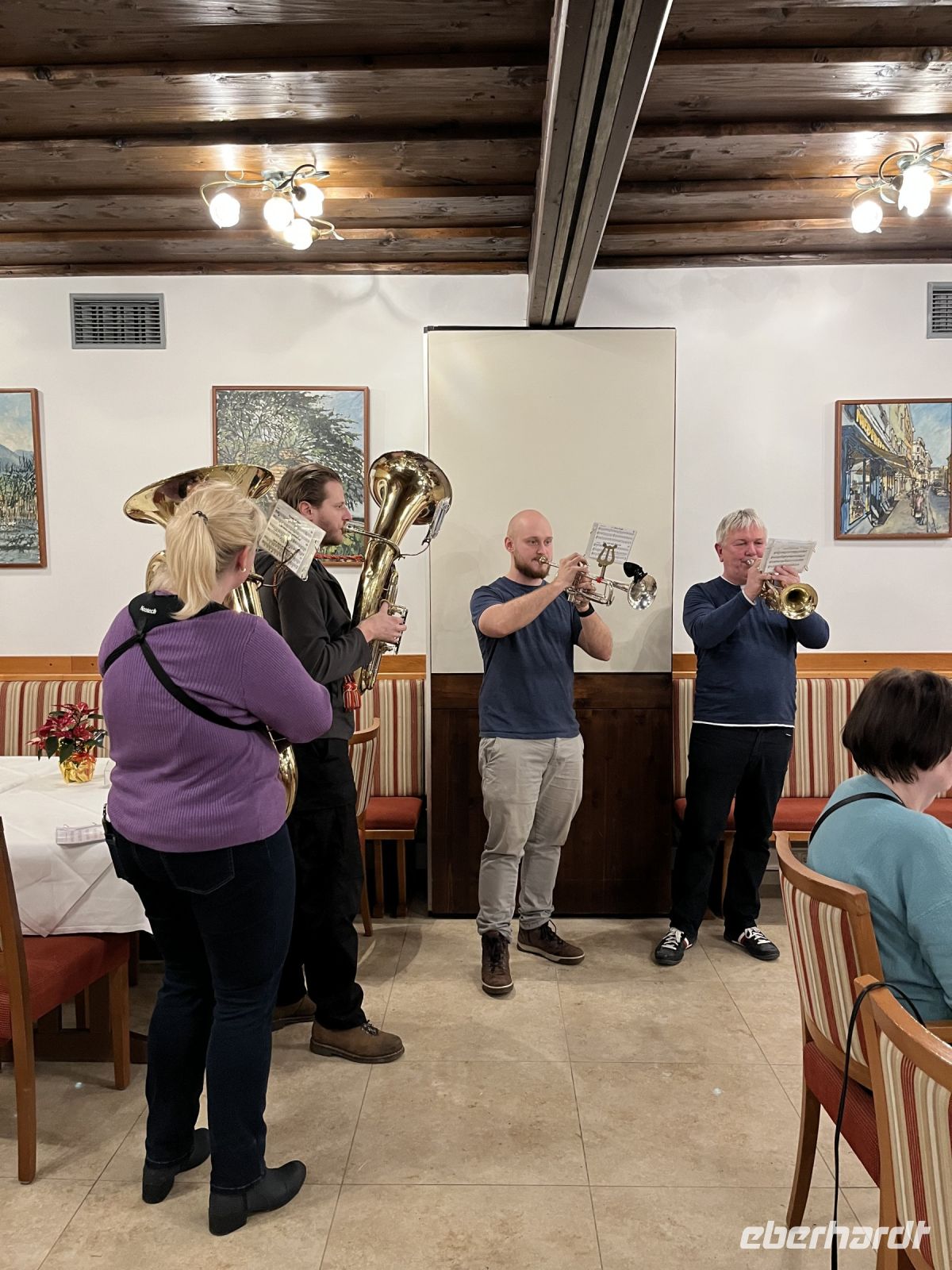 Bläserquartett im Hotel nur für uns