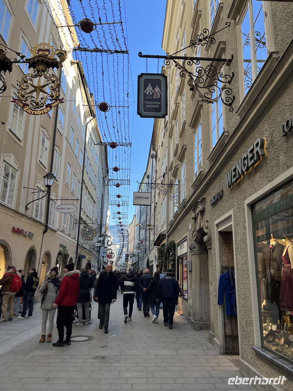 In der berühmten Getreidegasse