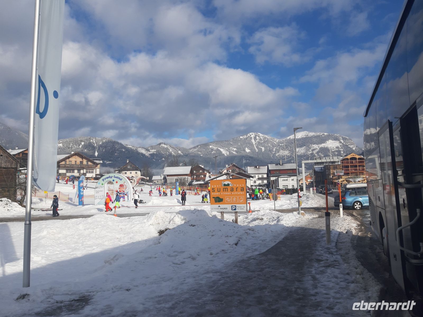Kaffeepause am Fuße des Dachsteins