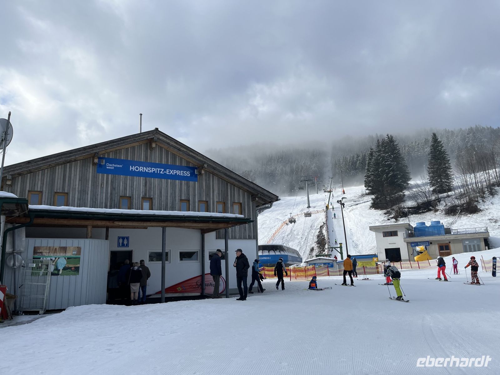 Tatsächlich Skibetrieb in der Region