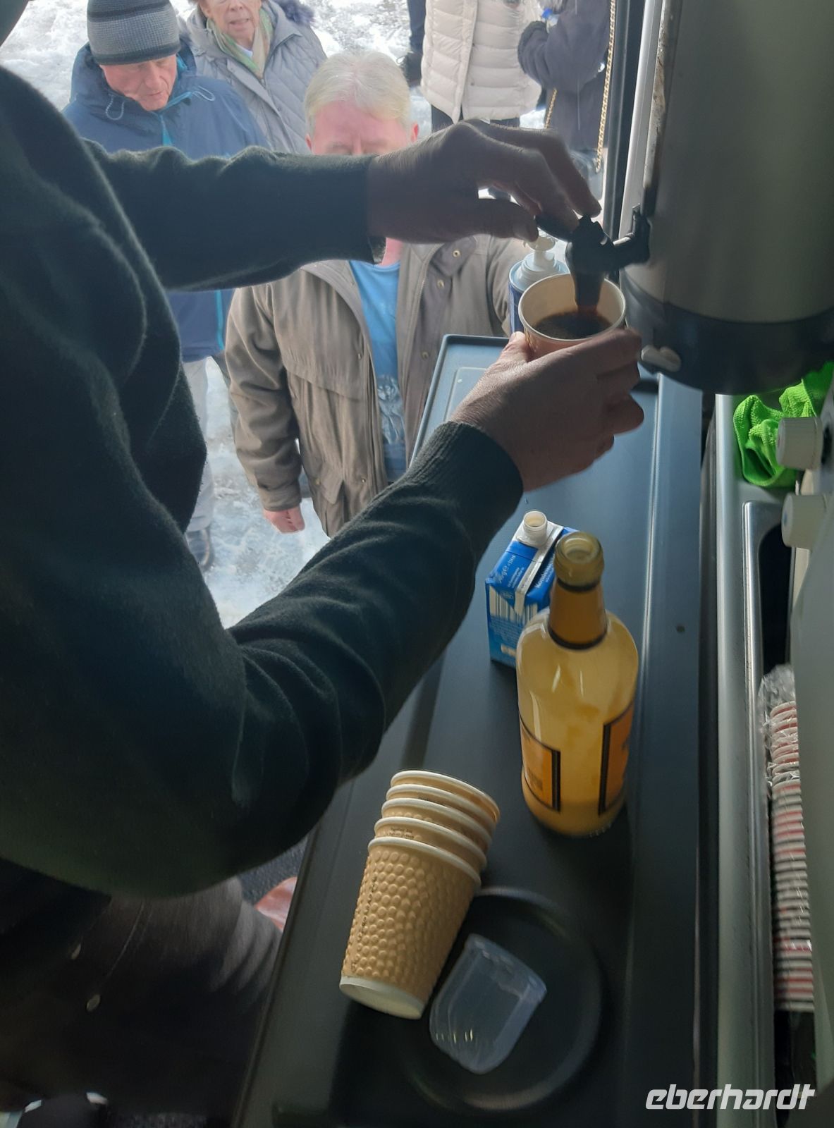 Unterwegs gabs Kaffee 