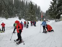 Anlegen der Schneeschuhe