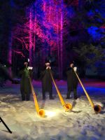 Alphornbläser zur Winterwandernacht