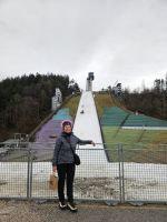 Reisebegleitung Ria an der Bergisel Schanze