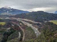 Blick zur Brennerautobahn vom Bergisel