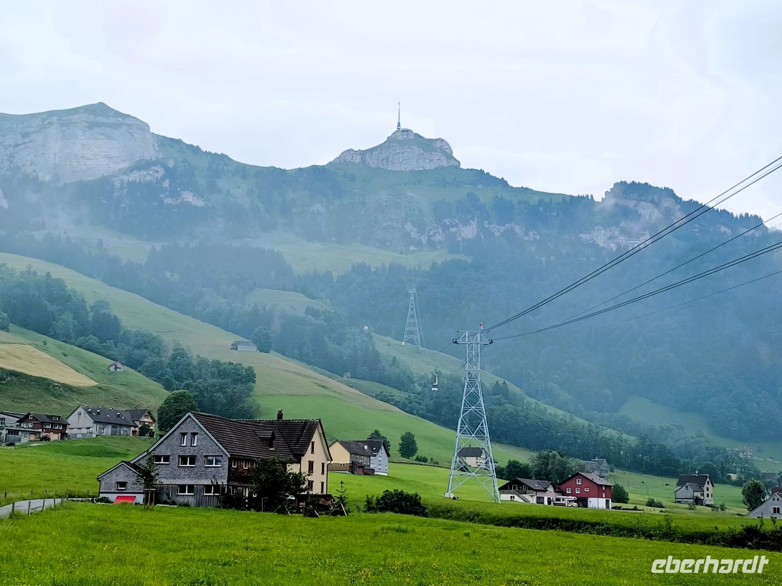 Blick zum Hohen Kasten von Brülisau aus