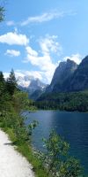 Tag 3 Blick auf den Dachstein vom vorderen Gosausee