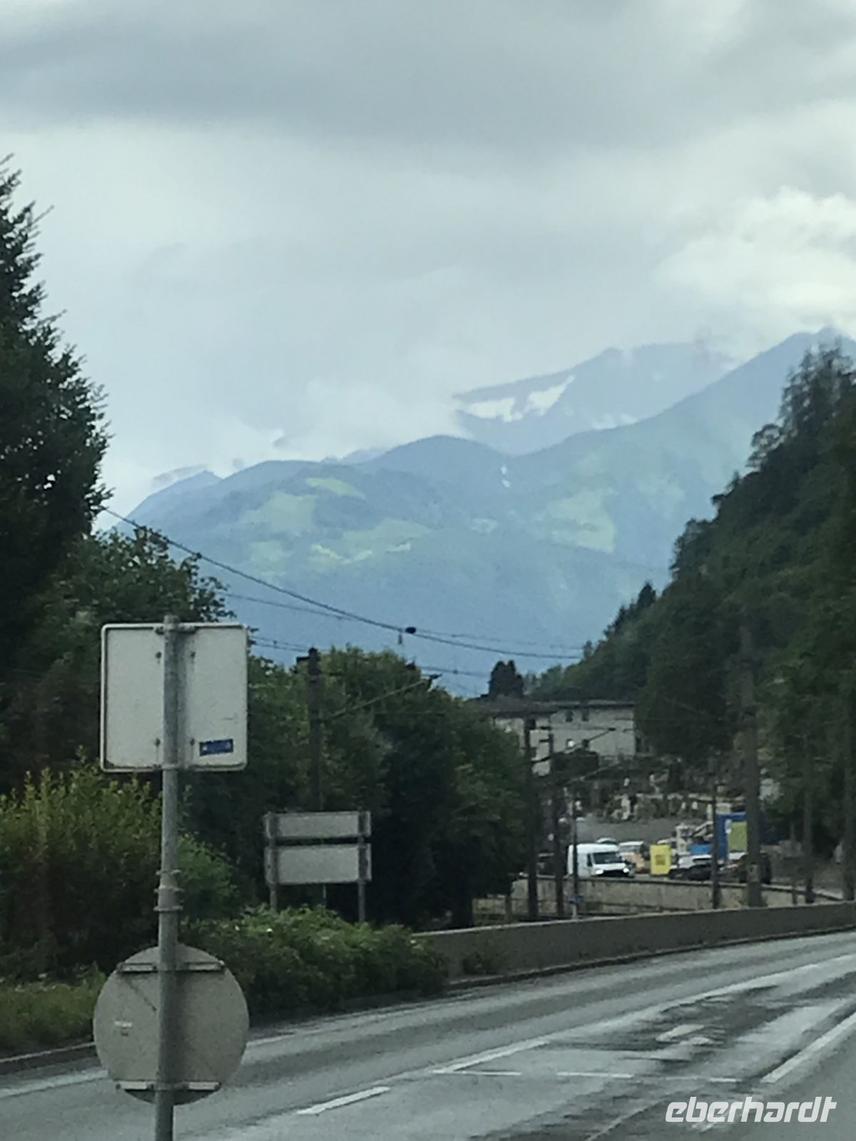 Anreise - Berge in Sicht