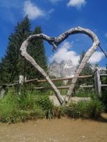 Almsee bei Filzmoos, Blick Richtung Steiglpass