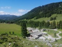 Ausflug zum Almsee bei Filzmoos, Blick auf Oberhofalm