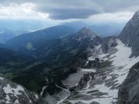 Blick ins Tal von der Hängebrücke