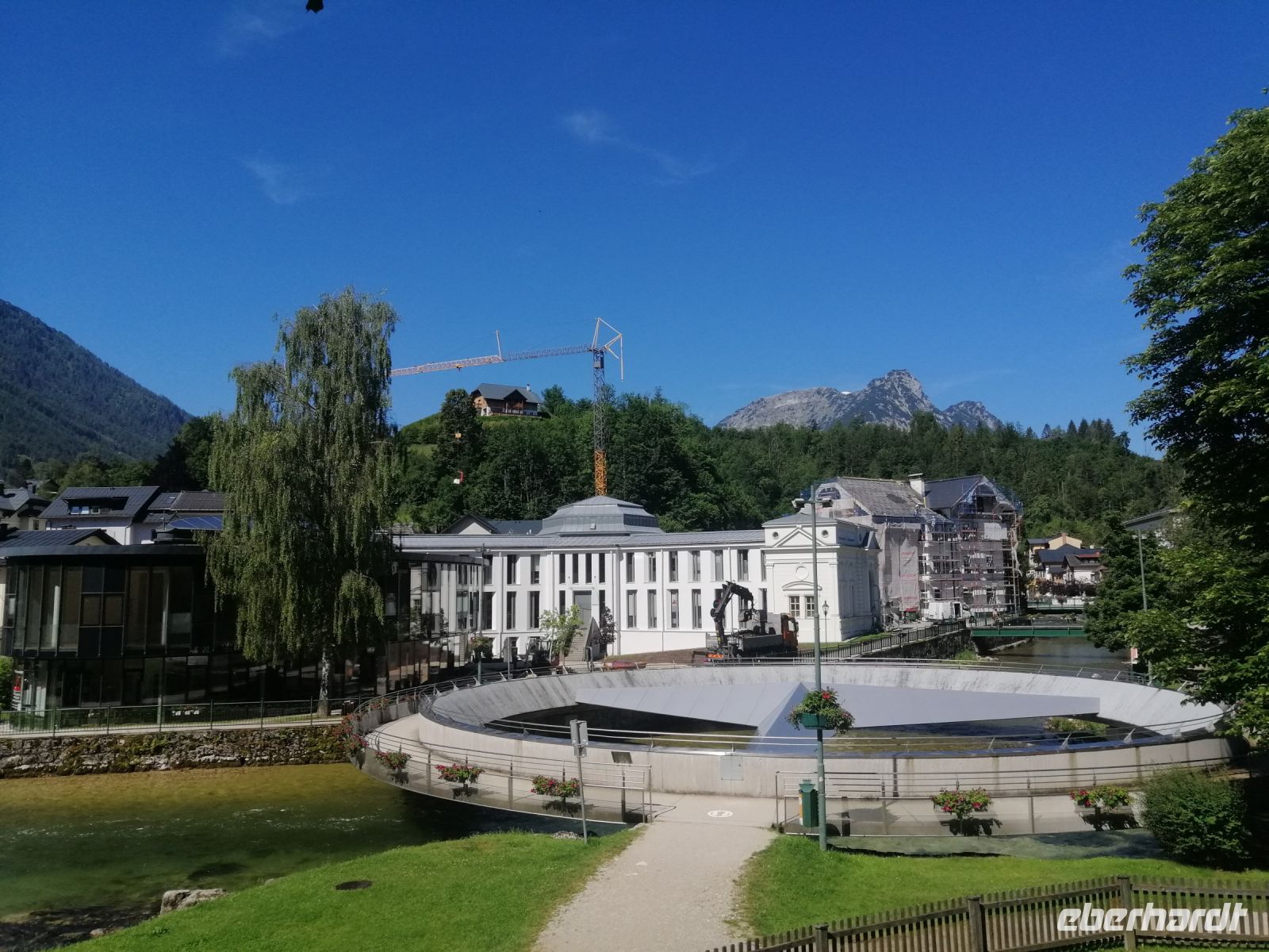 Die Mercedes-Brücke im Kurpark in Bad Aussee