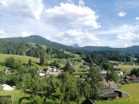 Blick vom Fossilienmuseum zu unserem Hotel