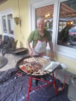 Grillmeister Werner bei der Arbeit