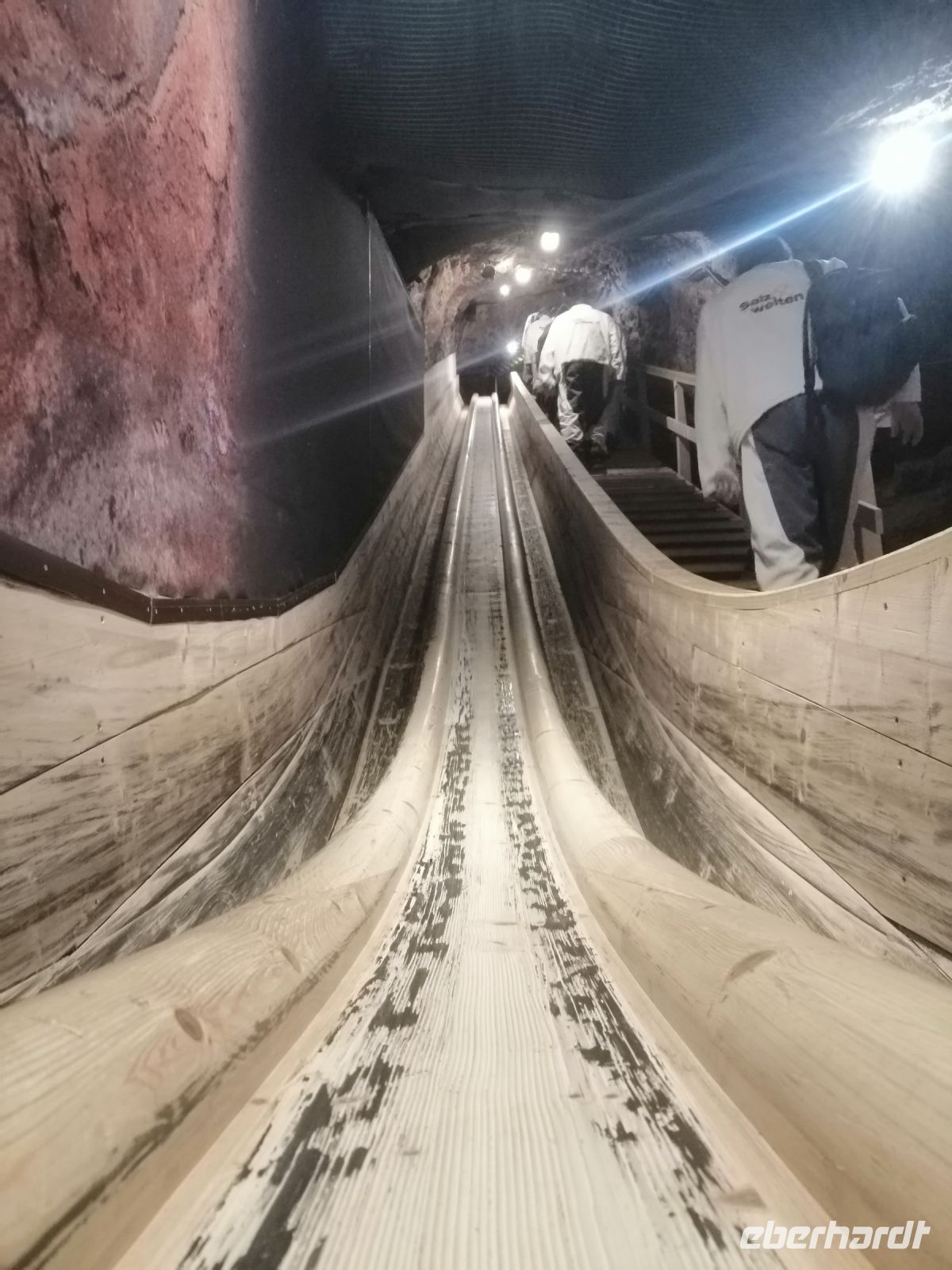 Führung durch die Salzwelten Altaussee, die Rutsche