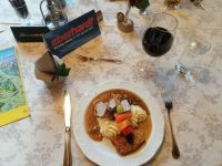 unser Abendessen, vorbereitet vom Chefkoch Werner!