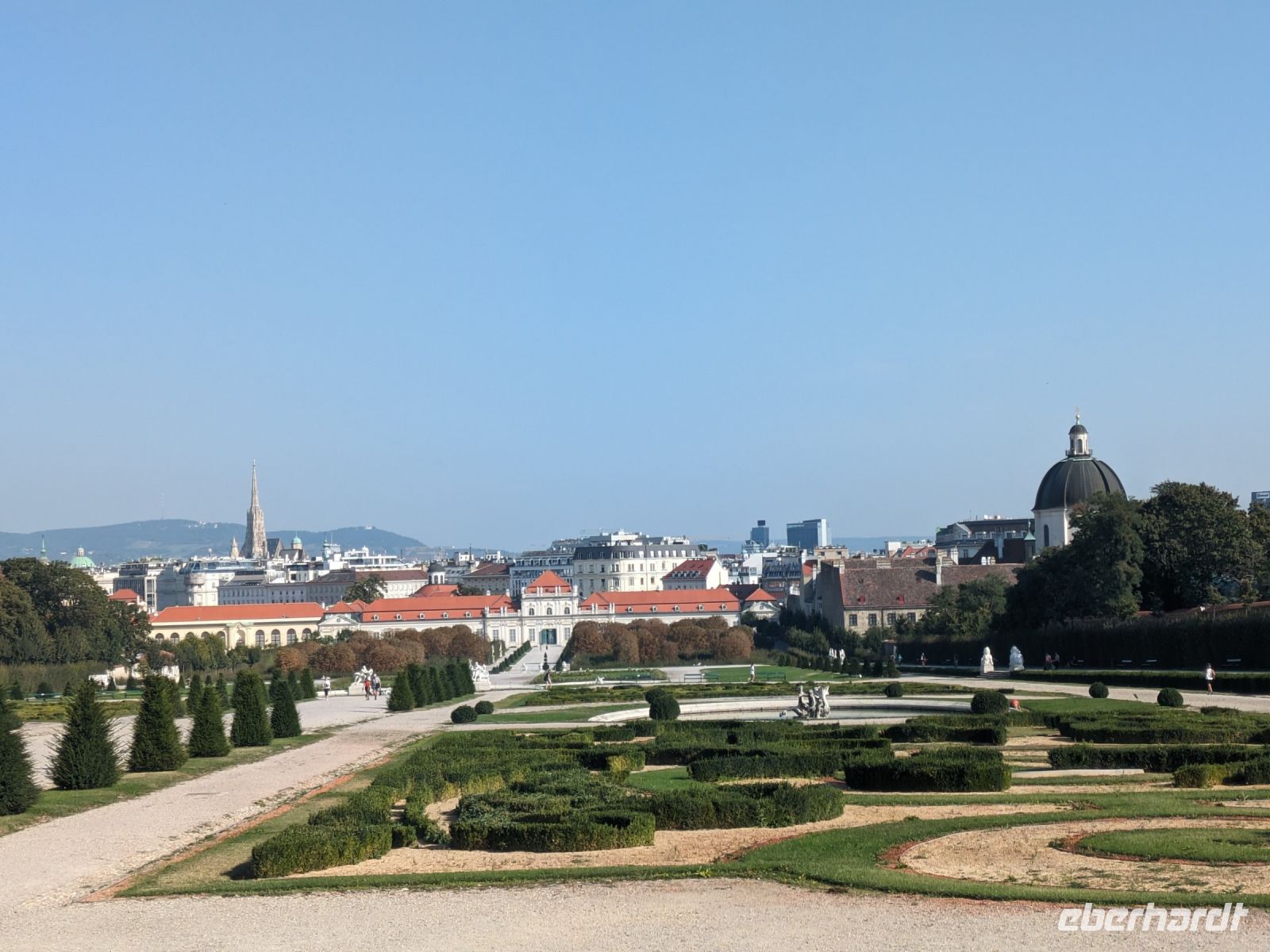 Blick vom Belvedere auf Wien