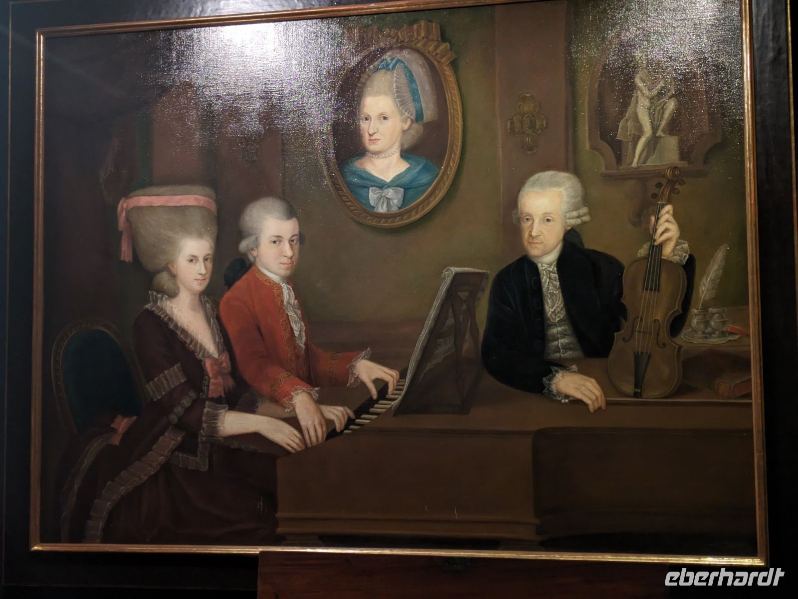 Im Haus der Musik, Gemälde mit Komponisten der Wiener Klassik