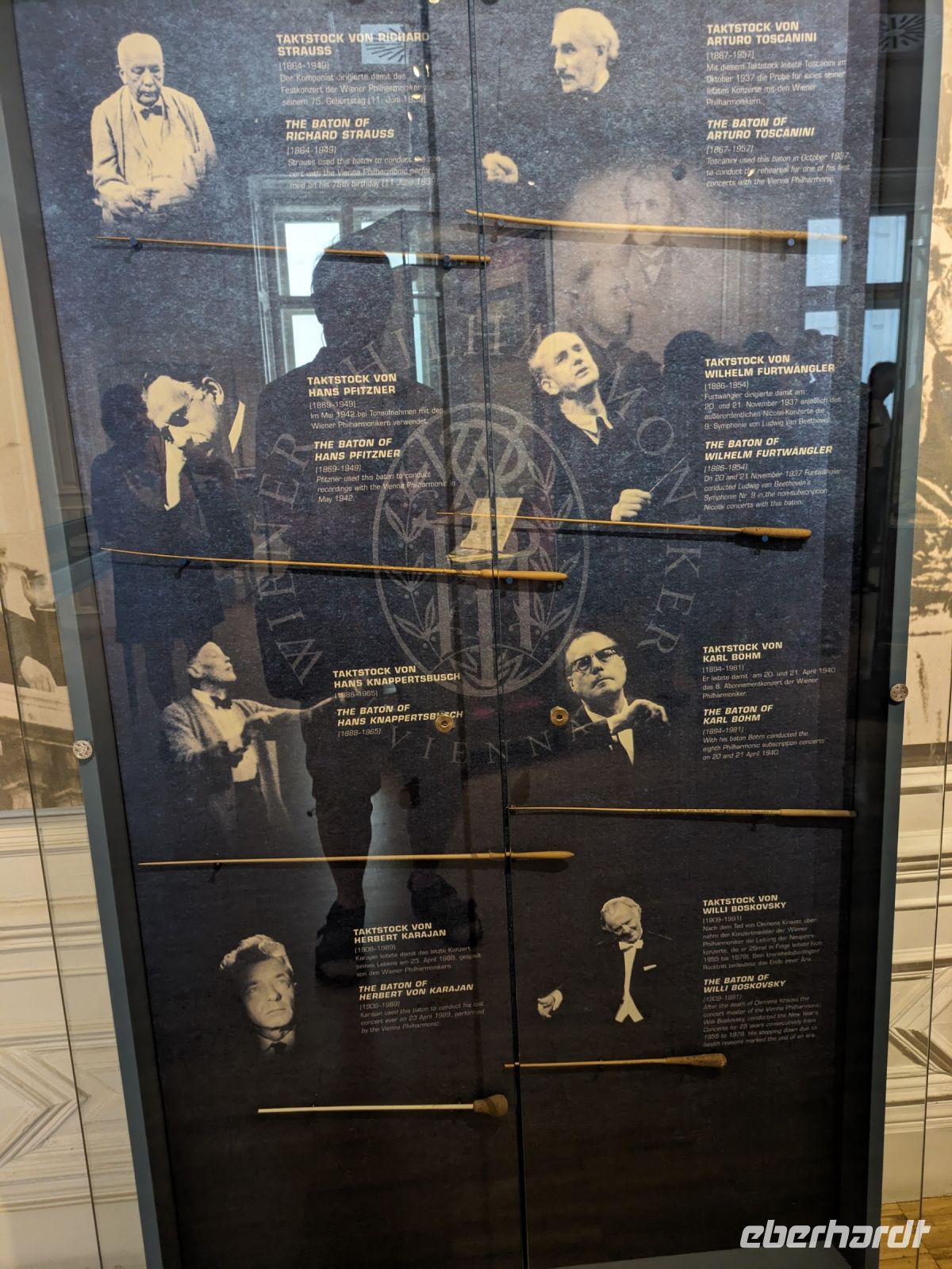 Im Haus der Musik, Taktstöcke berühmter Dirigenten